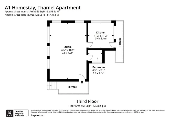 Apartment Thamel Thamel 5 Min Walk 1bhk 3rd Floor
